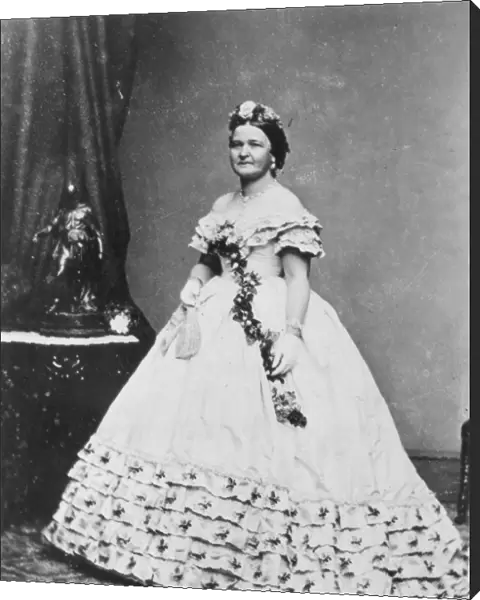 MARY TODD LINCOLN (1818-1882). Mrs. Abraham Lincoln. Photographed by the studio of Mathew Brady