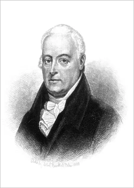 JOHN LANSING (1754-1829). American statesman. Etching, 1888, by Albert Rosenthal