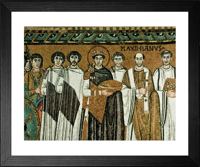 Framed Print : Print of Justinian I, Byzantine Emperor Framed Print : Print of Justinian I, Byzantine Emperor