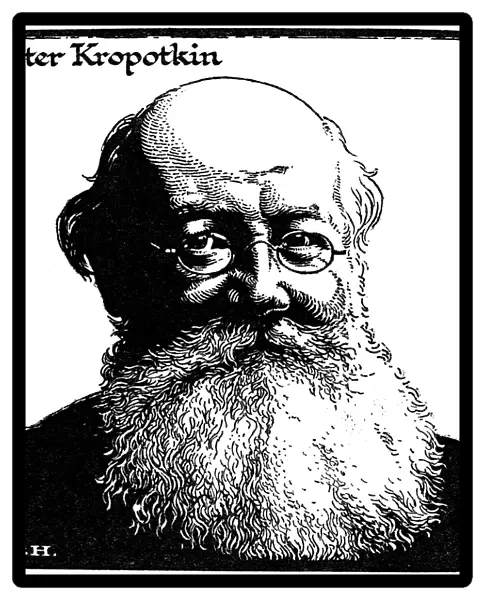 KROPOTKIN (1842-1921). Prince Petr Alekseevich Kropotkin. Russian geographer, revolutionary