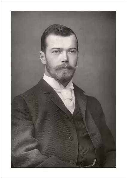 NICHOLAS II (1868-1918). Czar of Russia, 1894-1917. Photograph by W. & D. Downey, c1894