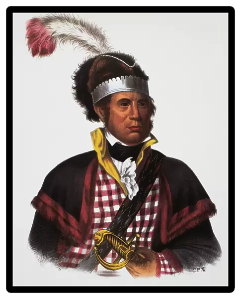 WILLIAM McINTOSH (1775-1825). Native American Creek chief and U. S. army officer