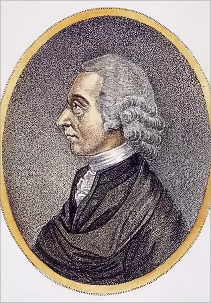 JOSEPH PRIESTLEY (1733-1804). English clergyman and chemist. Aquatint, c1804