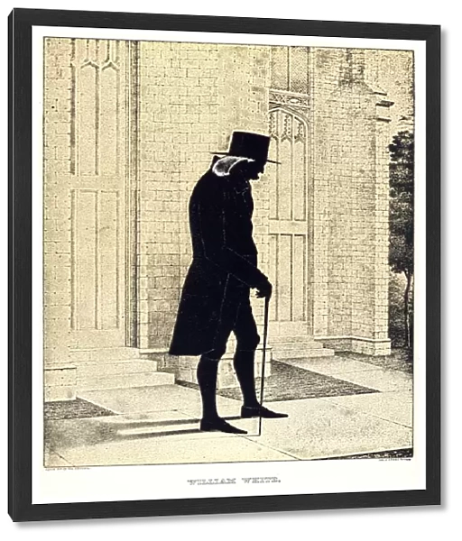 WILLIAM WHITE (1748-1836). American Protestant Episcopal cleric. Lithograph silhouette