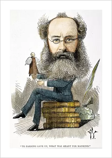 ANTHONY TROLLOPE (1815-1882). Caricature, 1872, by Frederick Waddy
