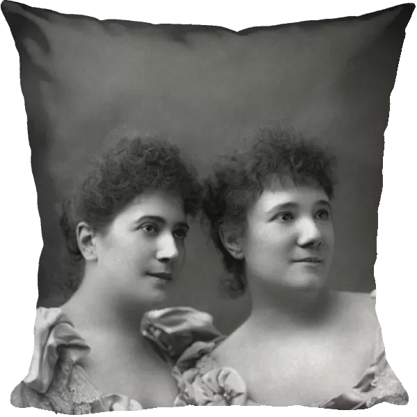 RAVOGLI SISTERS, c1894. Giulia (1866-?) and Sofia (1865-?) Ravogli, Italian opera singers