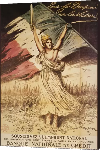 WORLD WAR I: FRENCH POSTER. For the Flag! For Victory! A French National Loan