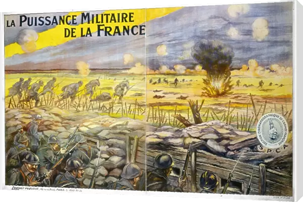 WORLD WAR I: FRENCH POSTER. The Military Power of France. French lithograph poster