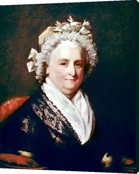 MARTHA WASHINGTON (1731-1802). Wife of George Washington. Oil on canvas after Gilbert Stuart