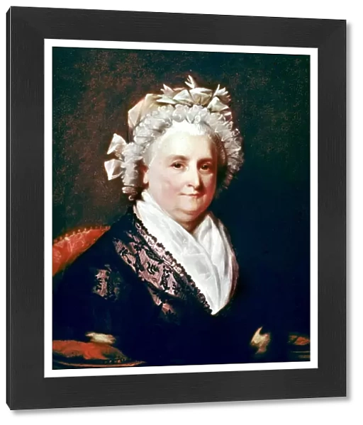 MARTHA WASHINGTON (1731-1802). Wife of George Washington. Oil on canvas after Gilbert Stuart
