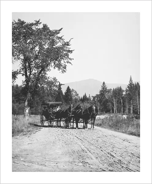 MAINE: HORSE WAGON, c1900. Horse wagon in Maine. Photographed c1900