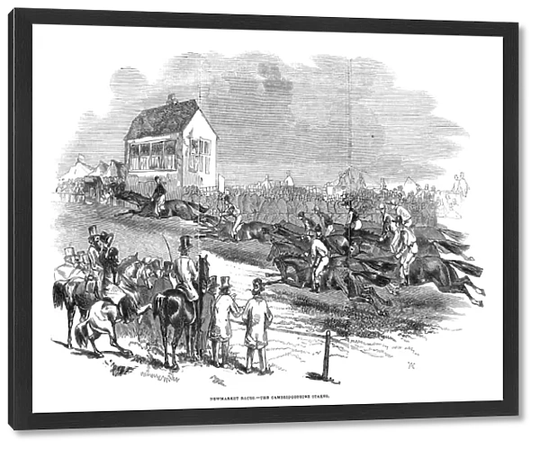 ENGLAND: NEWMARKET, 1845. The Cambridgeshire Stakes at Newmarket, Suffolk, England