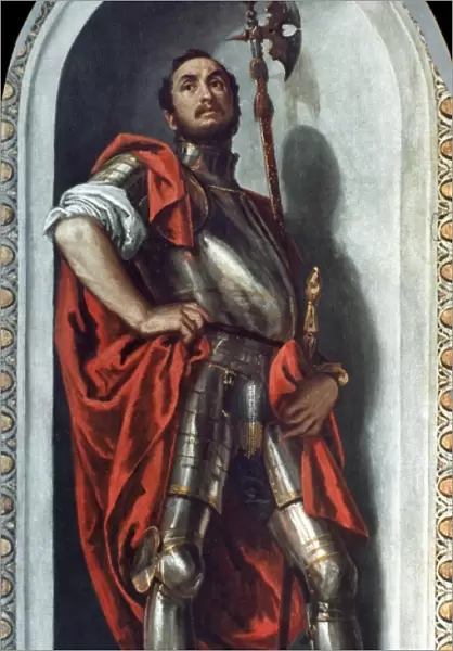 SAINT MENNA. Paolo Veronese. Oil on canvas, 1561