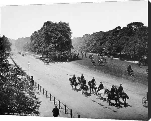LONDON: ROTTEN ROW, c1900. View of Rotten Row, on the south side of Hyde Park, London, England