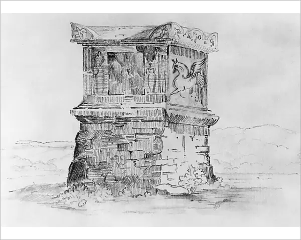 LONGFELLOW: ROMAN TOMB. The so-called Tomb of Nero, in Rome, thought to have
