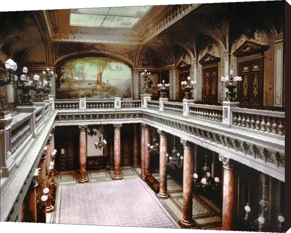 MONACO: MONTE CARLO, c1895. The interior of the atrium at the Monte Carlo in Monaco
