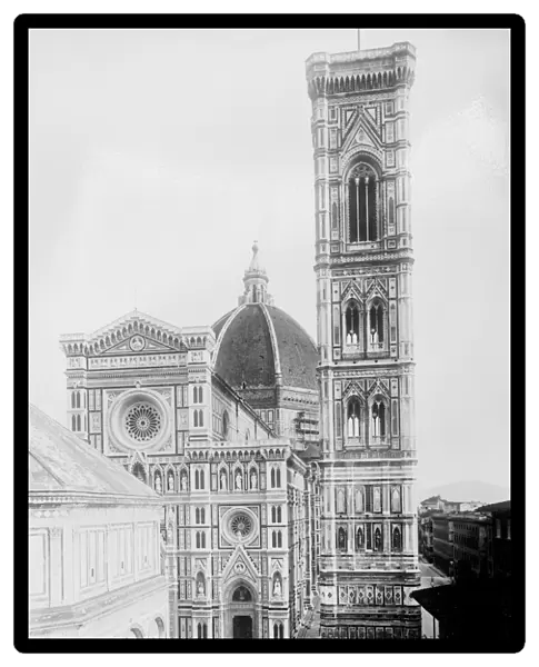 FLORENCE: CATHEDRAL. A view of the Santa Maria del Fiore cathedral in Florence