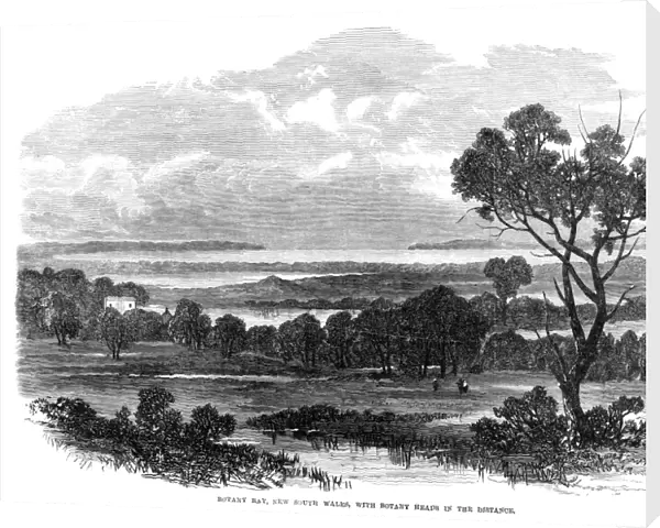 AUSTRALIA: BOTANY BAY, 1865. View of Botany Bay in New South Wales, Australia. Wood engraving