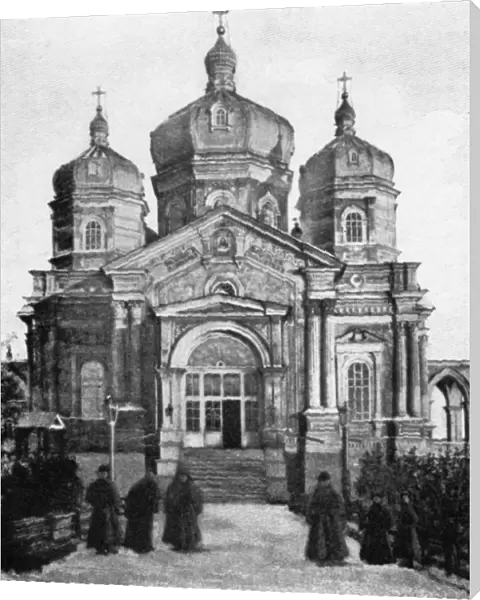 RUSSIA: MONASTERY, c1897. The Monastery of Voznesenskaya near Irkutsk, Russia. Photograph