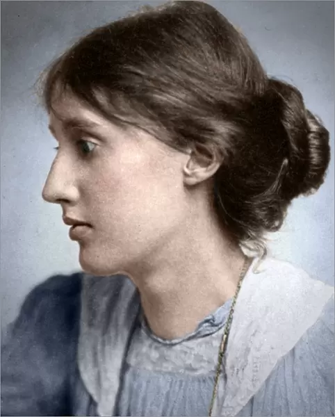 VIRGINIA WOOLF (1882-1941). English writer. Photograph by George Charles Beresford
