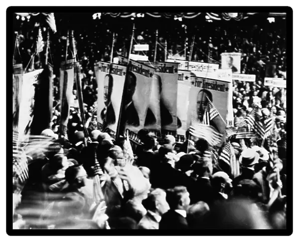 ALFRED E. SMITH, 1928. A rally for Alfred E