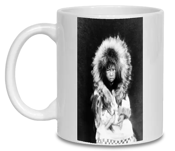 ALASKA: ESKIMO, c1929. Eskimo child from Noatak, Alaska. Photograpahed by Edward S