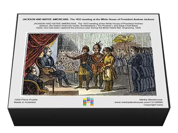 JACKSON AND NATIVE AMERICANS. The 1833 meeting at the White House of President Andrew Jackson