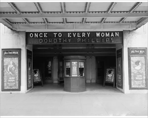 WASHINGTON, D. C. c1920. The exterior of Moores Rialto movie theatre in Washington, D