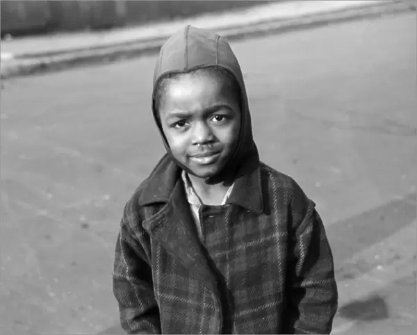 CHICAGO: BOY, 1941. A boy in the Black Belt area of Chicago, Illinois. Photograph