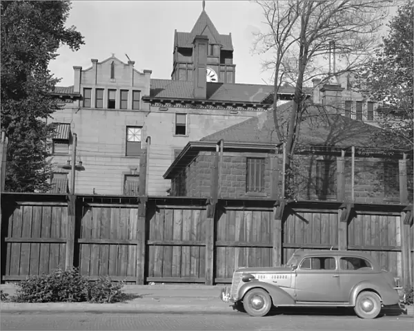 WASHINGTON: STOCKADE, 1939. The stockade which was used as a jail for striking