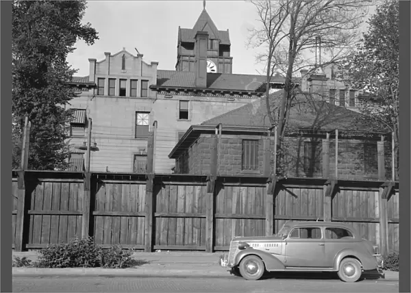 WASHINGTON: STOCKADE, 1939. The stockade which was used as a jail for striking