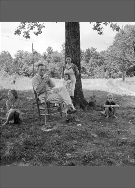 NORTH CAROLINA: FAMILY, 1939. A family in North Carolina; the father is crippled with rheumatism