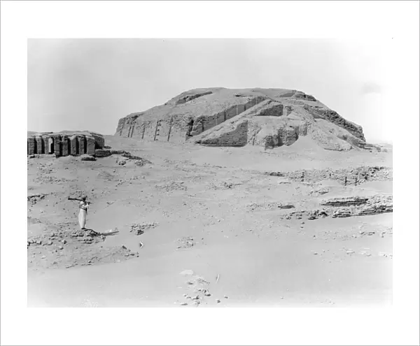IRAQ: ZIGGURAT IN UR. Ruins of the Third Sumerian Dynasty ziggurat in Ur, built c2100 B