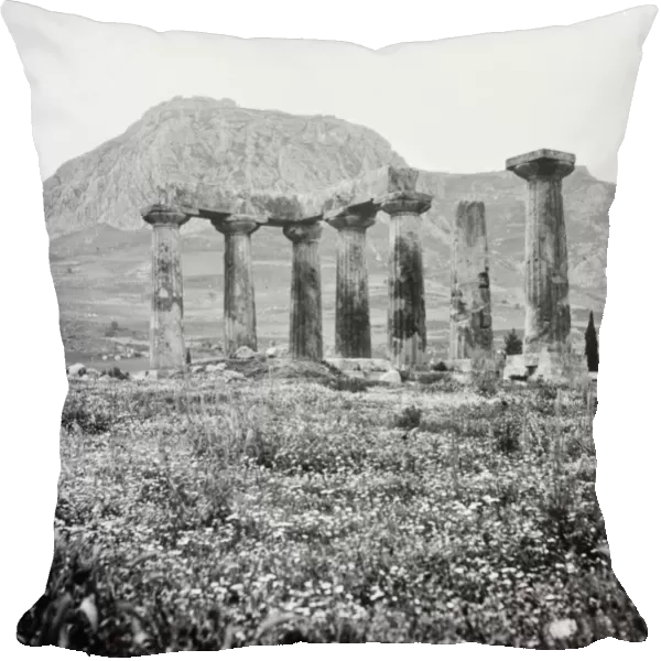 GREECE: CORINTH. Ruins of the Temple of Apollo at Corinth, Greece