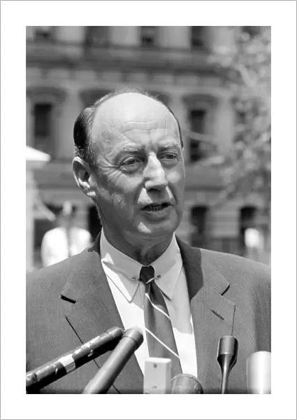 ADLAI STEVENSON (1900-1965). American lawyer and political leader. Photographed by Warren K
