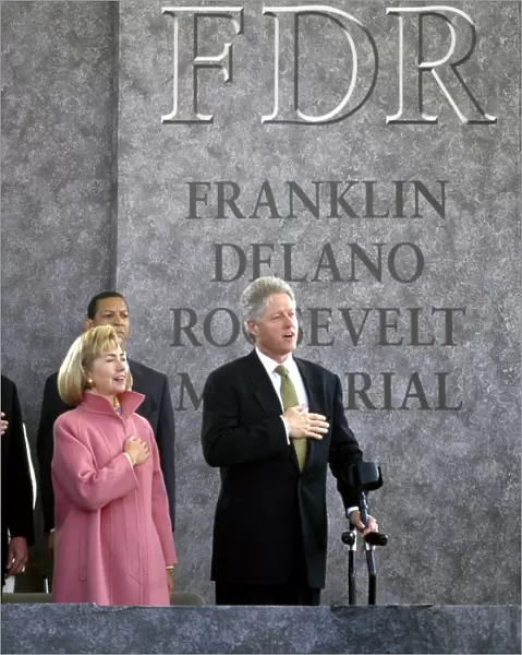 THE CLINTONS, 1997. First Lady Hillary Clinton and President Bill Clinton at the