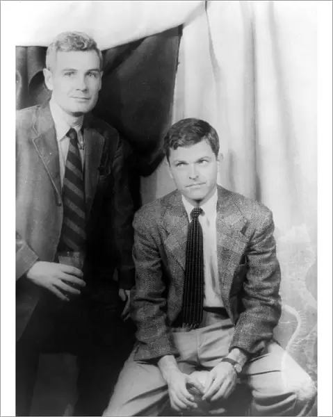 WINDHAM AND CAMPBELL, 1955. American writer Donald Windham and actor Sandy Campbell