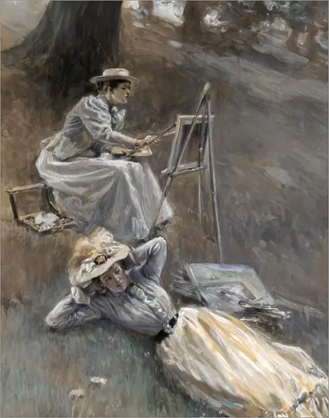 STEPHENS: PAINTING, 1895. Illustration for Three Chapters by Gertrude Blake Stanton