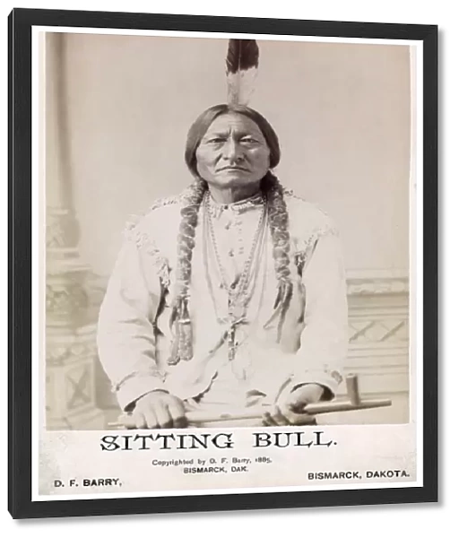 SITTING BULL (c1831-1890). Lakota holy man and leader. Photographed by David F