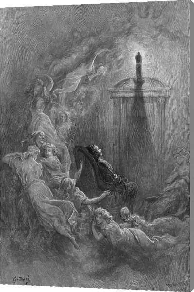 DORE: THE RAVEN, 1882. Till I scarcely more than muttered Other friends have