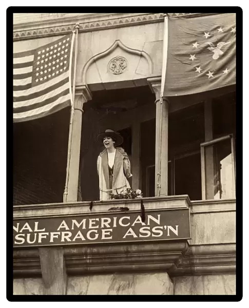 JEANNETTE RANKIN (1880-1973). American suffragist, pacifist, and first woman to