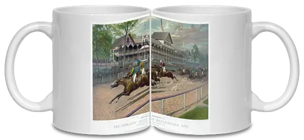 HORSE RACING, c1889. The Futurity Race at Sheepshead Bay