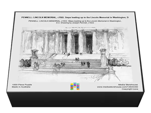 PENNELL: LINCOLN MEMORIAL, c1922. Steps leading up to the Lincoln Memorial in Washington, D