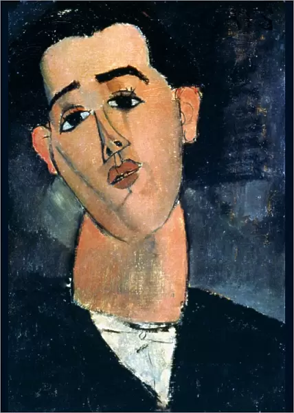 JUAN GRIS (1887-1927). Pseudonym of Jose Victoriano Gonzalez. Spanish artist. Oil on canvas, 1916, by Amedeo Modigliani