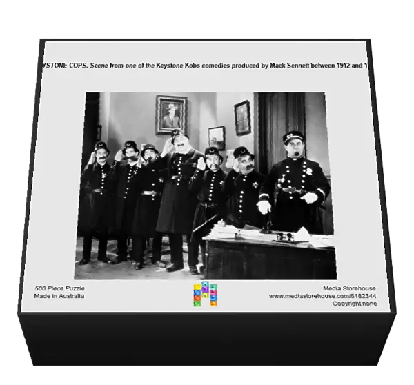 KEYSTONE COPS. Scene from one of the Keystone Kobs comedies produced by Mack Sennett between 1912 and 1917
