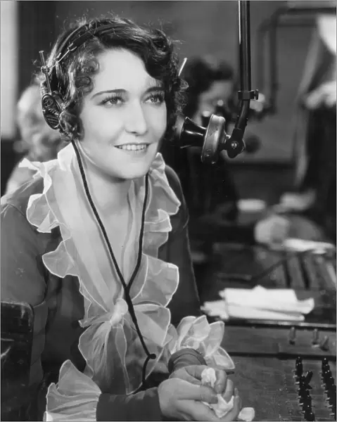 TELEPHONE EXCHANGE, 1920s. A still from a silent movie