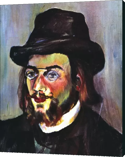 ERIK SATIE (1866-1925). French composer. Oil on canvas by Suzanne Valadon
