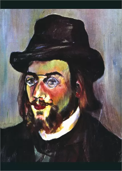 ERIK SATIE (1866-1925). French composer. Oil on canvas by Suzanne Valadon