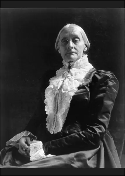 SUSAN B. ANTHONY (1820-1906). American womans suffrage advocate. Photographed by Frances Benjamin Johnston, c1890-1910