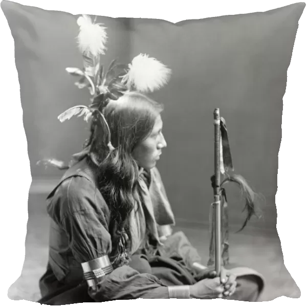 SIOUX NATIVE AMERICAN, c1900. William Frog, Sioux Native American, probably from Buffalo Bills Wild West Show. Photographed by Gertrude KÔÇÜasebier, c1900